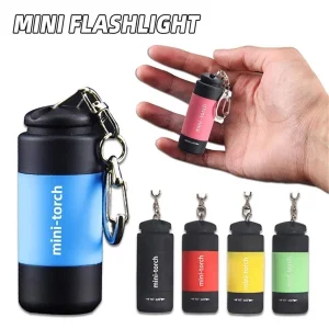 Mini Usb Rechargeable Flashlight Keychain Torch Finger Light Camping Light Suitable For Doctors, Reading, And Outdoor Activities Lime Green